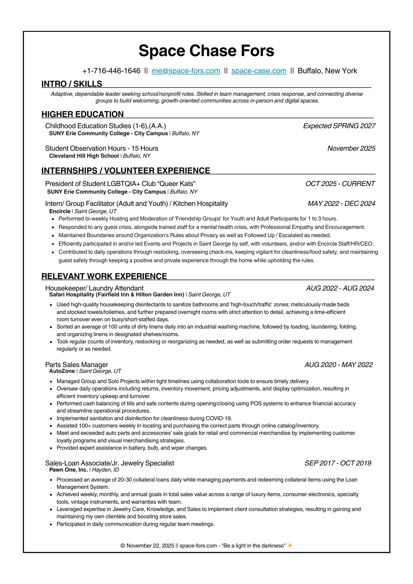 Sept 2025 Resume